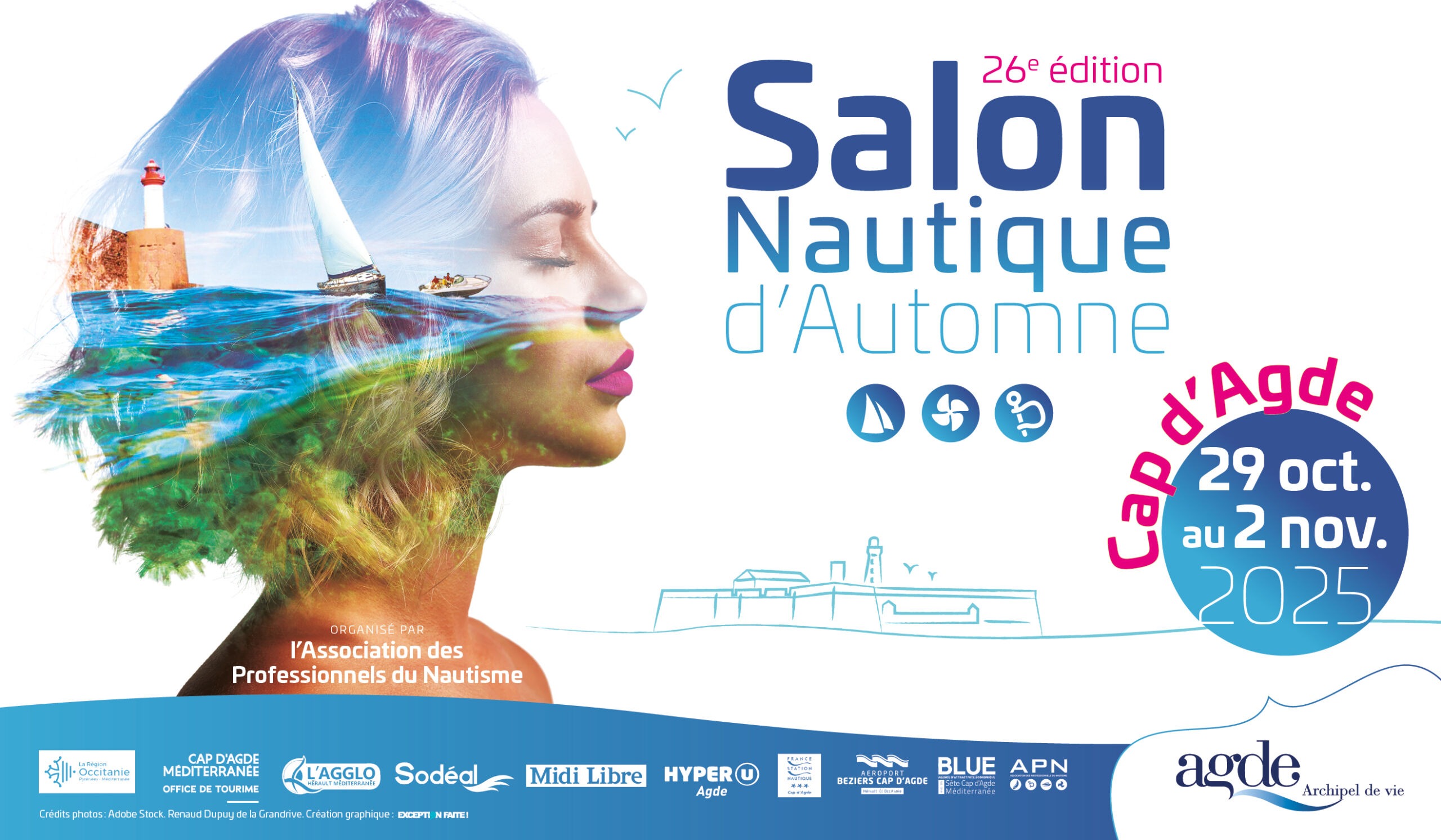 26e édition du Salon Nautique d'Automne du Cap d'Agde du 29 octobre au 2 novembre 2025